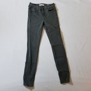 Grey Wash Denim Skinny Jeans